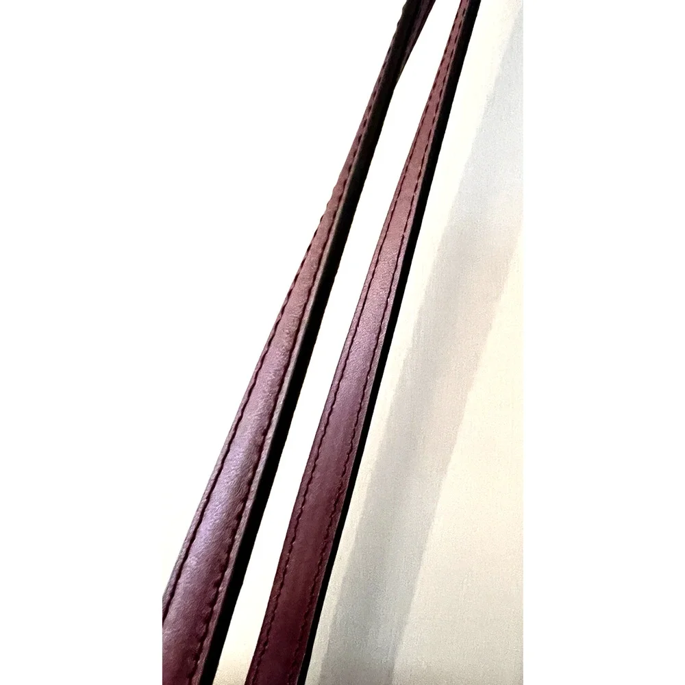 Kate Spade New York Leila Triple Compartment Handbag Tote Cherrywood Pebbled NEW